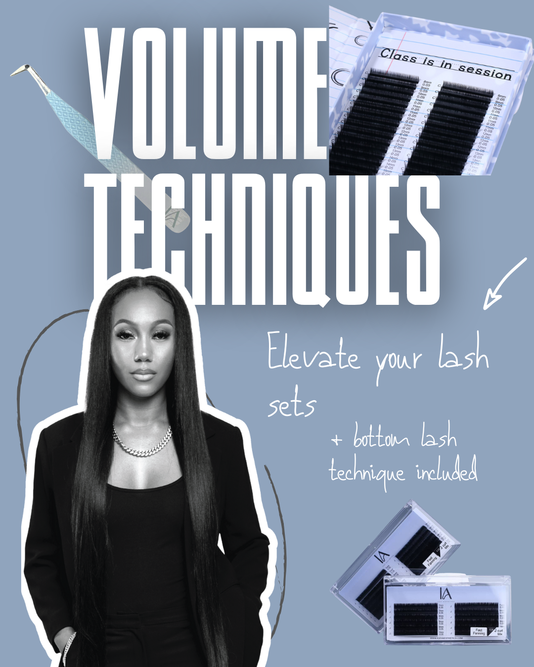 Volume Technique Masterclass + Bottom Lash Application